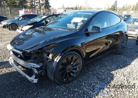 2023 Tesla Model Y Performance Dual Motor All-Wheel Drive из США, поврежденный, VIN 7SAYGDEF2PF802857